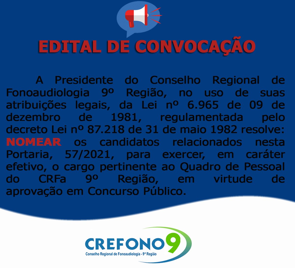 [EDITAL DE CONVOCAÇÃO]